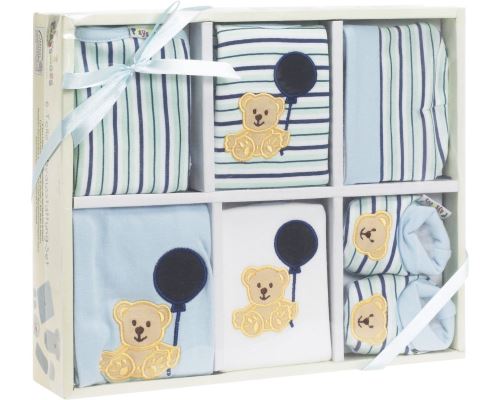 Playshoes coffret cadeau bébé bleu 6 pièces