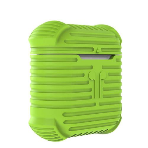 Coque en silicone WISETONY épais et antichoc pour Apple AirPods - Vert
