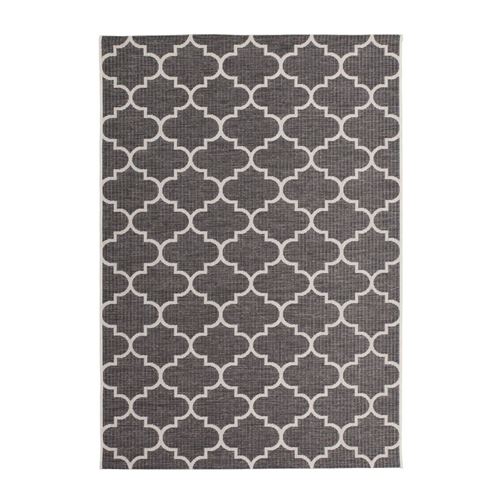 Paris Prix Gris Tapis Tissé À Poils Courts "Batu" 80 X 150 Cm