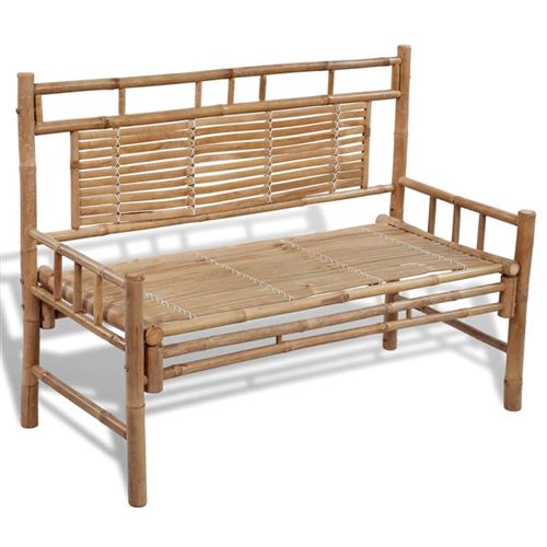 Vidaxl Banc de jardin 120 cm Bambou - vue 1
