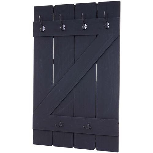 Porte tasses MENDLER HWC-D13, tableau mural, 6 crochets 91x60cm gris foncé