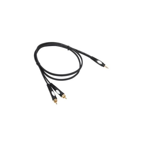 BSTPRO MINIJACK/RCA-3 Câble de liaison - 1x Mini jack stéréo / 2x Cinch mâle - 3 m