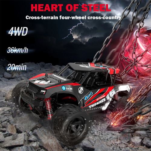 01:18 Télécommande 4 roues motrices camions RC 36 kmh Big-Foot tout-terrain haute vitesse