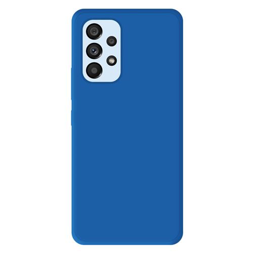 Coque silicone unie Mat Bleu compatible Samsung Galaxy A53 5G