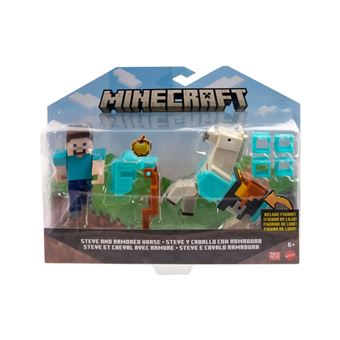 Figurine Minecraft Steve Et Son Cheval En Diamant