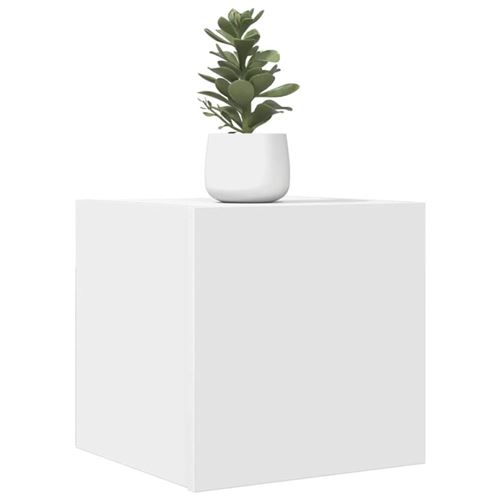 vidaXL Meubles TV muraux 2 pcs Blanc 30,5x30x30 cm