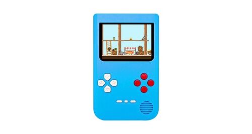 Jeu vidéo rétro de la console de jeux portables écran 2,4 pouces intégré 216 jeux classiques - multicolore