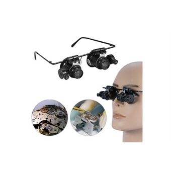 20x montre loupe bijoutier lunettes reparation lentille lumiere led noir Equipements electriques pour luminaire Achat prix fnac