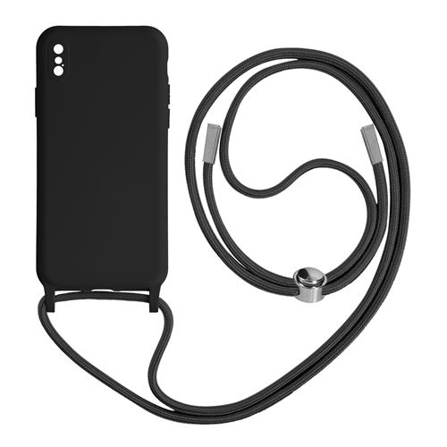 Coque Iphone X / XS avec Lanière / Bandoulière réglable en tissu