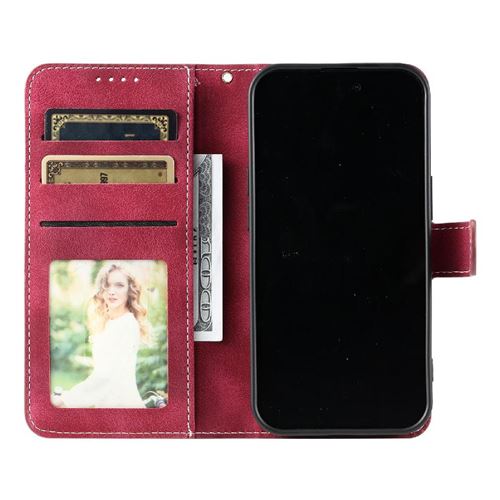 TORRO Coque Copatible avec iPhone 16 Pro – Étui Portefeuille en Cuir
