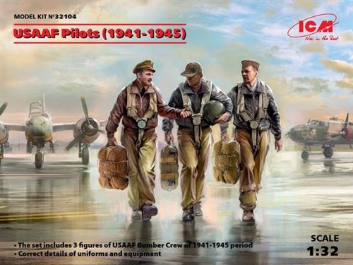 ICM - Figurines Pilotes USAAF - 1941-1945 - Échelle 1:32 - 3 Pièces - Image 3
