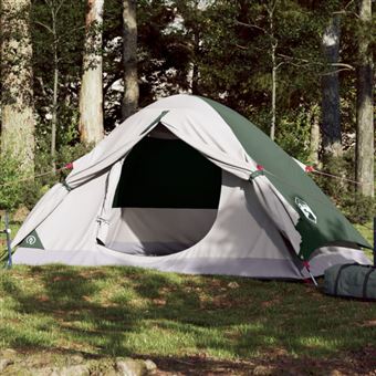Tente vidaXL Tente de camping à dôme 2 personnes vert olive imperméable
