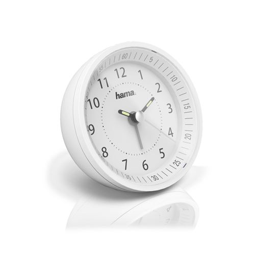 R&eacute;veil radio -pilot&eacute; roundly, blanc