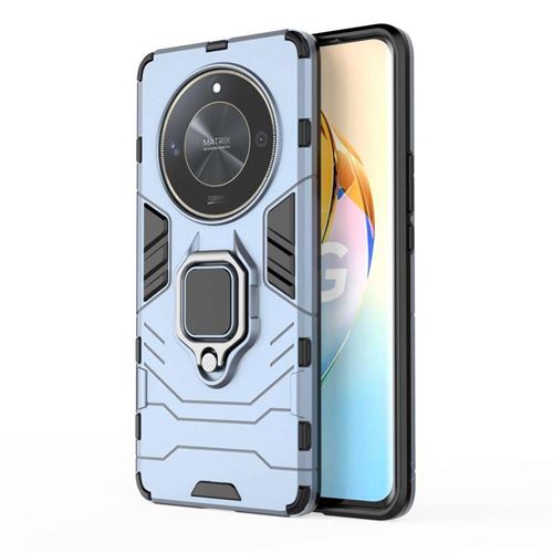 Coque pour Honor Magic 6 Lite 5G - housse etui rigide anti choc + verre trempe - BLEU FONCE - htdmobiles