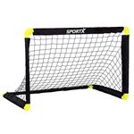 Lot De 2 Buts De Foot Pliables – 180x120x120 Cm, Fer + Filet PE, Vert Fluo, Montage Rapide, Pour Intérieur/extérieur