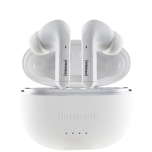 Intenso Blanc T302a Oreillette Bluetooth Stereo Noise Cancelling Affichage De La Charge De La Batterie, Micro-Casque, Boîtier De Charge, Commande... - Image 2