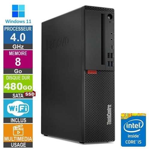 Lenovo M720S i5-8400 4Ghz 8Go/480Go SSD WiFi W11