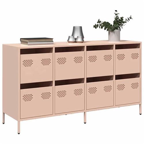 Non Communiqué Rose Vidaxl Buffet 135X39x73,5 Cm Acier Laminé À Froid, Meuble De Rangement, Meuble De Rangement De Cuisine, Meuble De 3307168