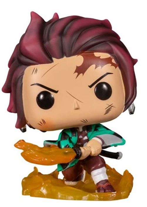FUNKO  Pop Demon Slayer Tanjiro Kamado avec lame flamboyante