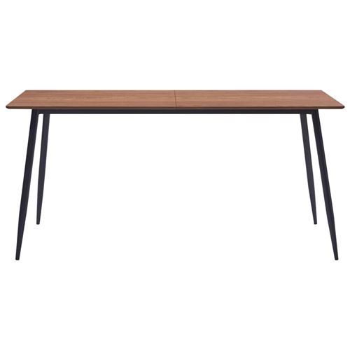 vidaXL Table de salle à manger Marron 140x70x75 cm MDF
