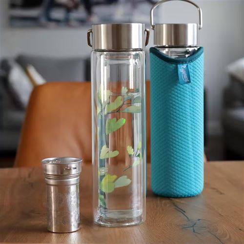 3€40 sur Théière nomade en verre avec filtre eigenart - flowtea