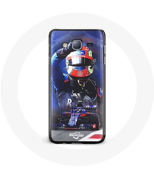 Coque pour Samsung Galaxy Grand Prime Formule 1 Pierre Gasly Pilote automobile F1 Rouge Bleu Maniacase