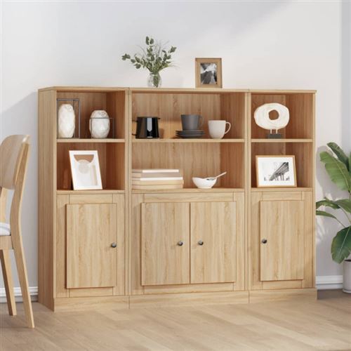 Non Communiqué Ch Buffets 3 Pcs Êne Sonoma Bois D Ingénierie