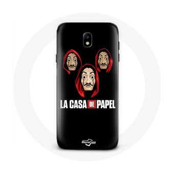 Hoesje voor Samsung Galaxy j7 2017 La casa de papel Masker en Logo Maniacase - 1