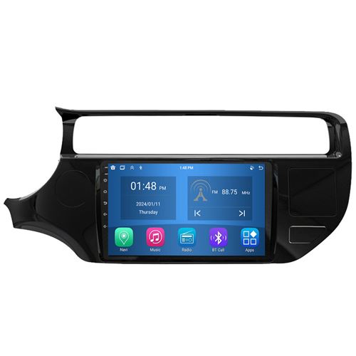 Autoradio RoverOne® Bluetooth CarPlay Android Auto Navigation 4Go RAM 64Go ROM pour Kia RIO 4 K3 LHD RHD 2015-2017