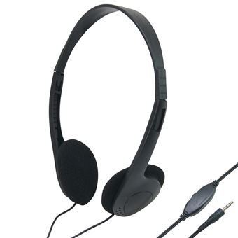 Casque Écouteurs sans fil Soundlab A083A, Bluetooth, Oreillettes  rembourrées, finition Noir/bleu