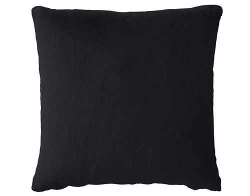 Non Communiqué Noir Oscar - Coussin - En Fausse Fourrure - 60X60 Cm
