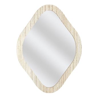 Miroir Déco Losange "Elio" 34cm Naturel - 1