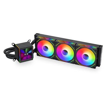 Kit de Watercooling 360 mm pour processeur avec éclairage LED ARGB + Ecran LCD IPS 2.88 - 1
