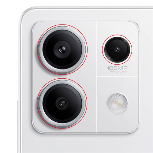 Caméra Arrière Principal Pour Xiaomi Redmi Note 13 4G Et 5G 108MP Clappio Noir