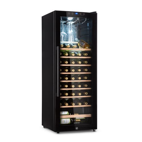 Klarstein Barossa 54 Uno Cave à vin 155 L 54 bouteilles Porte en verre Touch LED