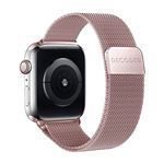 Bracelet pour Watch 38 / 40 / 41 / 42mm en Maille Milanaise Milan Traction Decoded Rose