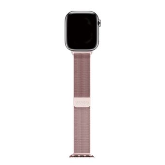 Bracelet pour Watch 38 / 40 / 41 / 42mm en Maille Milanaise Milan Traction Decoded Rose