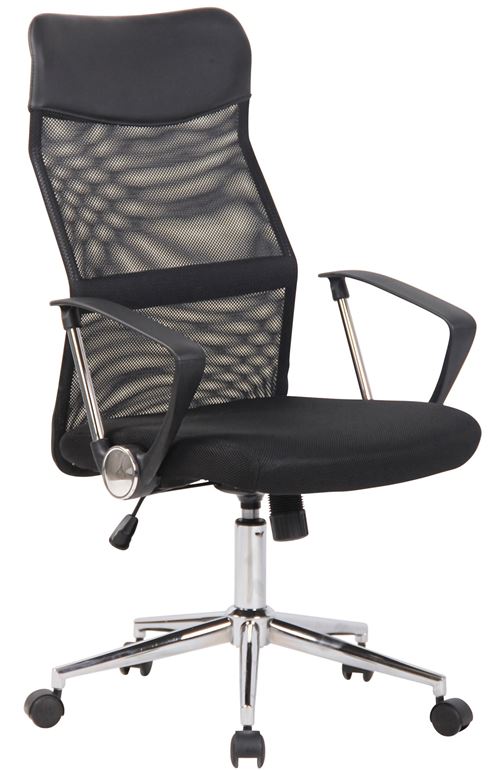 CLP Chaise de bureau Korba en maille , Noir