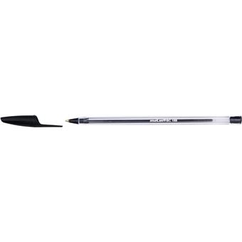 LOT de 50 Stylo Bille Molin Pointe Moyenne - Encre Huile - Séchage Rapide - Couleur Noir - 1