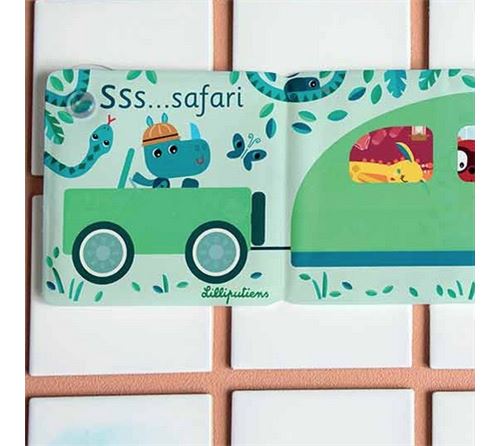 Livre pour le bain Safari Jungle Panneau magique