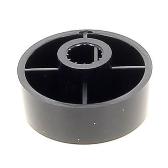 Bouton Noir Cuisinière Avec Virole Et Ressort - Compatible Franke 133.0042.247 - Qualité CG94
