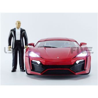 Voiture Miniature de Collection JADA TOYS 1-18 - LYKAN Hypersport + Dom  Figure - Fast And Furious 7 - Red - 31140R - Metal - Voiture - Achat & prix