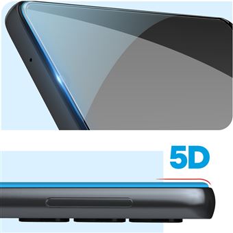 Verre Trempé Samsung S24 Plus Bords Biseautés 5D Noir - Blueo