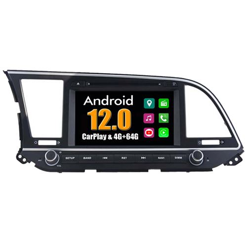 Autoradio CarPlay Multimédia RoverOne Android 4Go RAM 64Go ROM GPS pour Hyundai Elantra 2016 - 2019