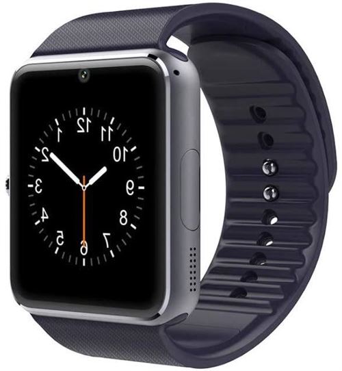 Montre Connectée Chronus GT08 Étanche Fitness Tracker-Noir-Chronus