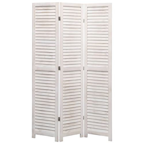 vidaXL Cloison de séparation 3 panneaux 105x165 cm Bois