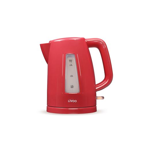 Non Communiqué Rouge Bouilloire 1,7 L Livoo Dod184rc Chili
