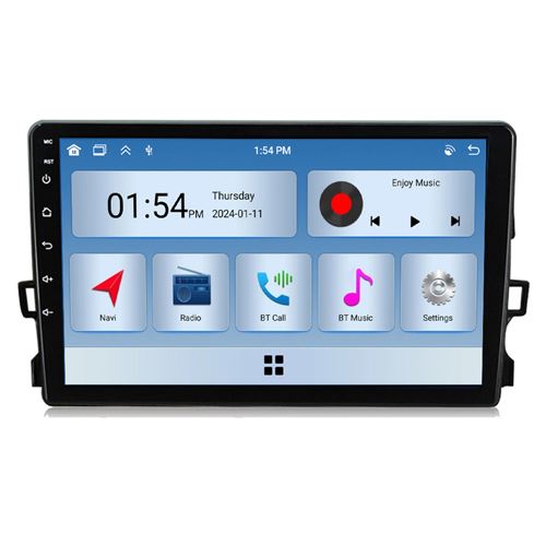 Autoradio RoverOne® Bluetooth CarPlay 2 Din 6Go RAM 128Go ROM pour Toyota Auris 1 E150 2006-2012