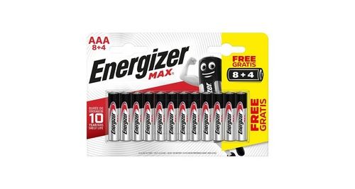 Pile alcaline aaa 1. 5 v max 12-blister