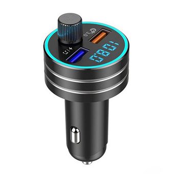 Transmetteurs FM Bluetooth Voiture MP3 Radio Charge Rapide Double USB 3A -  Accessoire téléphonie pour voiture - Achat & prix